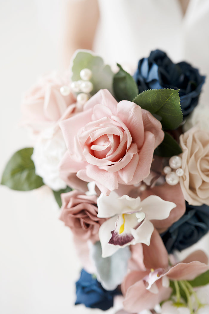 DIY Designer Flower Boxes in Dusty Rose & Navy - Image 4