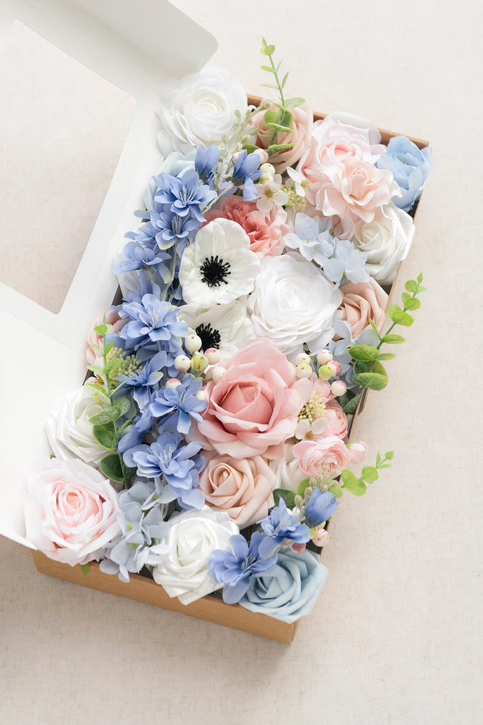 DIY Designer Flower Boxes in Dusty Rose & Navy - Image 8
