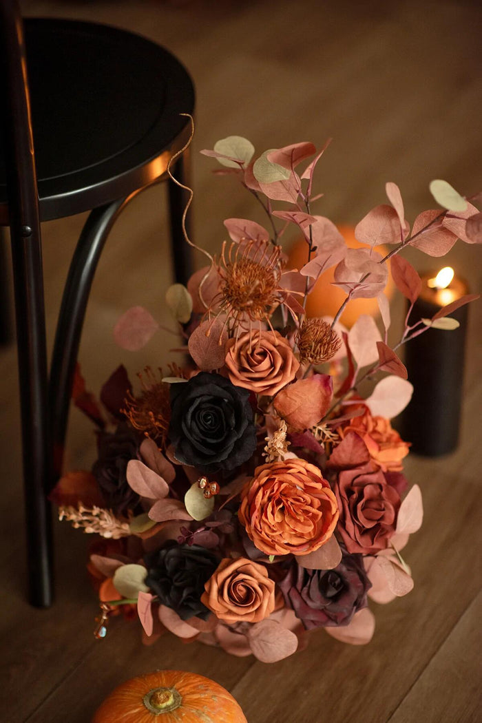 DIY Supporting Flower Boxes in Black & Pumpkin Orange - Image 5