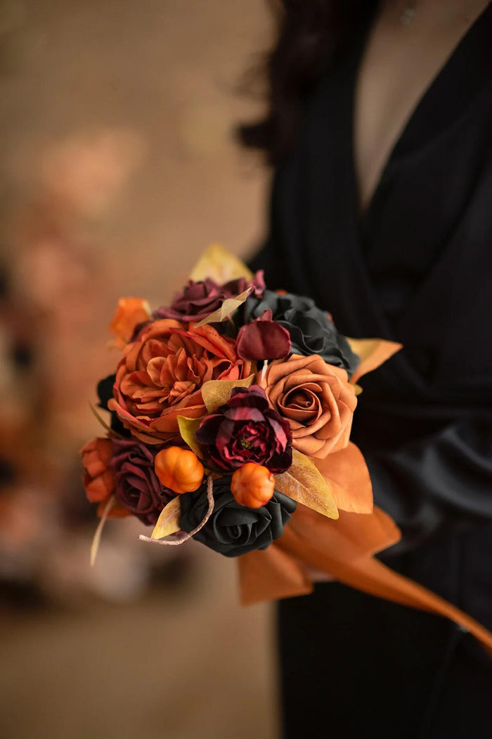 DIY Supporting Flower Boxes in Black & Pumpkin Orange - Image 6