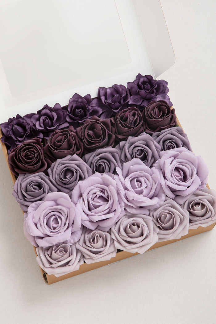 DIY Supporting Flower Boxes in Ethereal Purple Dream