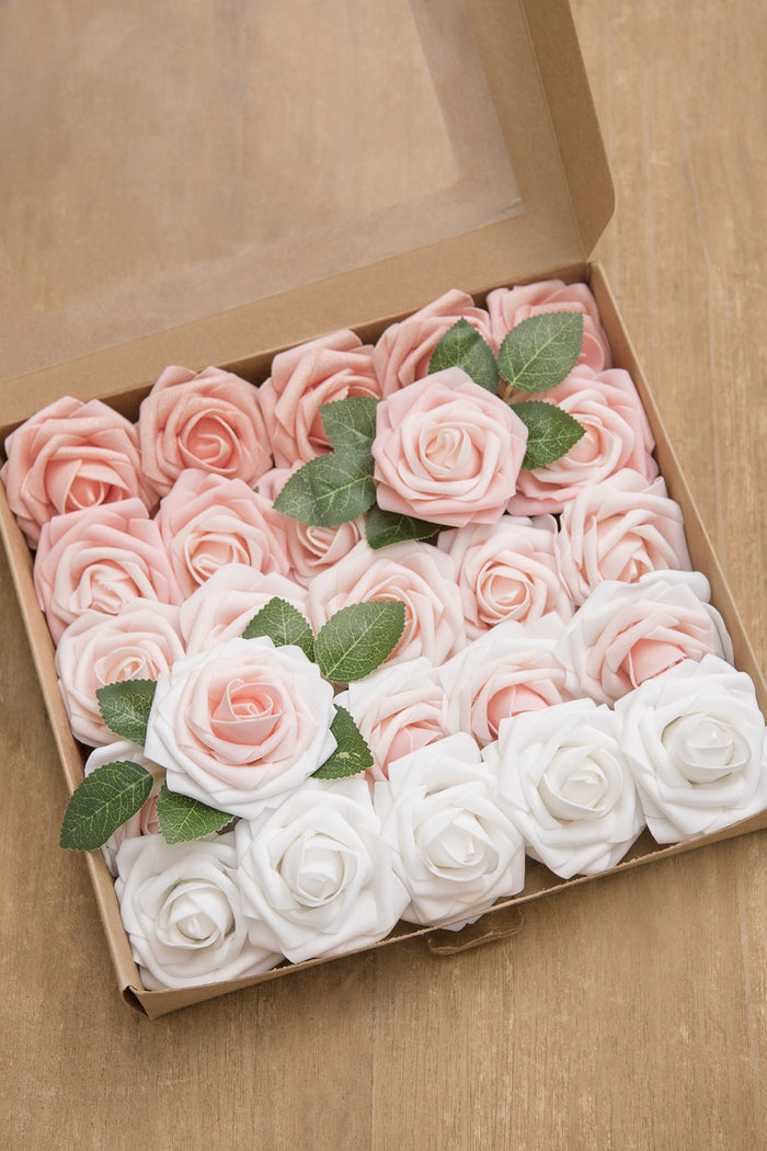 DIY Supporting Flower Boxes in Garden Blush