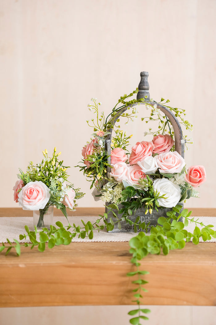 DIY Supporting Flower Boxes in Tropical Citrus & Pink - Image 7