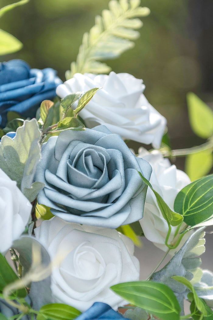 Dusty Blue & Navy Designer Flower Boxes - Image 6
