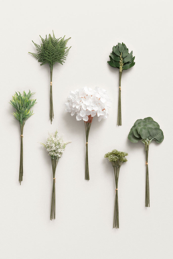 DIY Bridesmaid Bouquet Kit (Set of 4) -Dusty Rose & Nude with Green Greenery - Image 3
