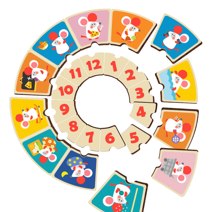 Educational Puzzle Clock