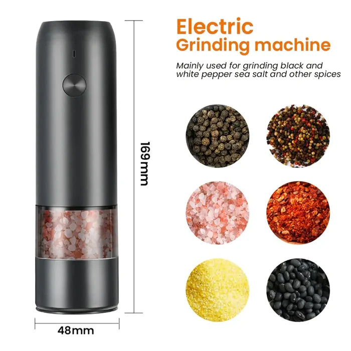 Electric Automatic Pepper And Salt Grinder Rieworkes