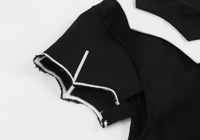 Embroidered Bat Dress for Women - Halloween Party Outfit Mimarta