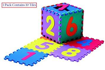 Eva 12" X 12" Puzzle Mat - 10 Pieces  - Numbers