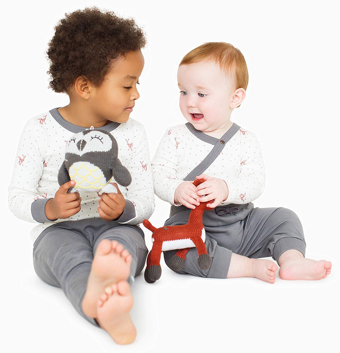 Fawn Collection Rattle Buddy Oona the Owl