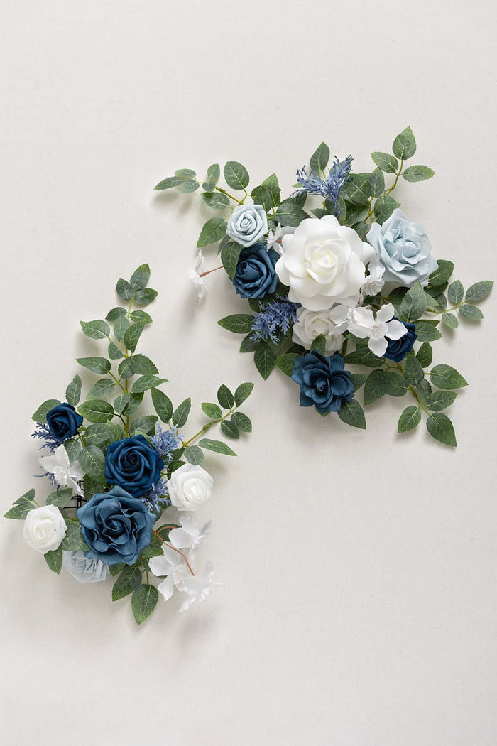 Flexible Combo Set Flower Sign Decor in Dusty Blue & Navy Blue - Image 7