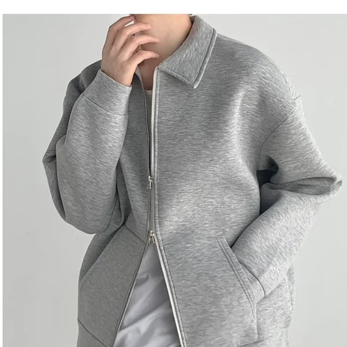 Flip Collar Zipper Coat Rieworkes