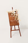 Beige nude wedding flower sign swag set