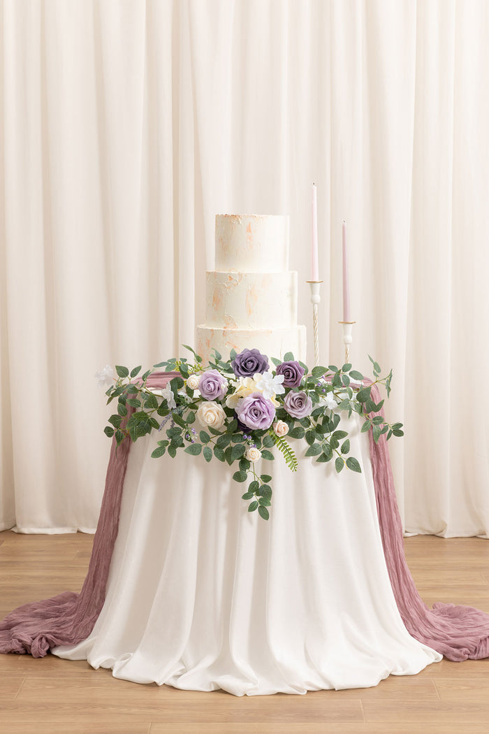 Flower Sign Decor in Dusty Rose & Cream