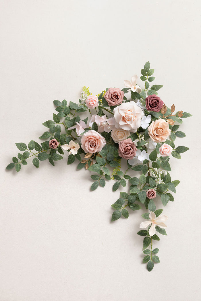 Flower Sign Decor in Dusty Rose & Cream