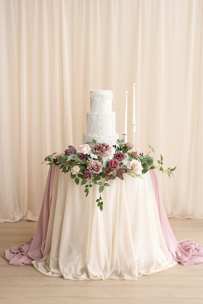 Flower Sign Decor in Dusty Rose & Mauve - Image 2