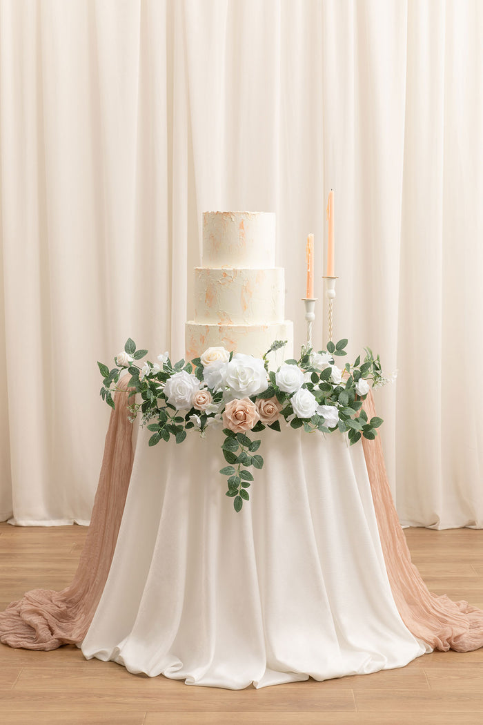 Flower Sign Decor in White & Sage