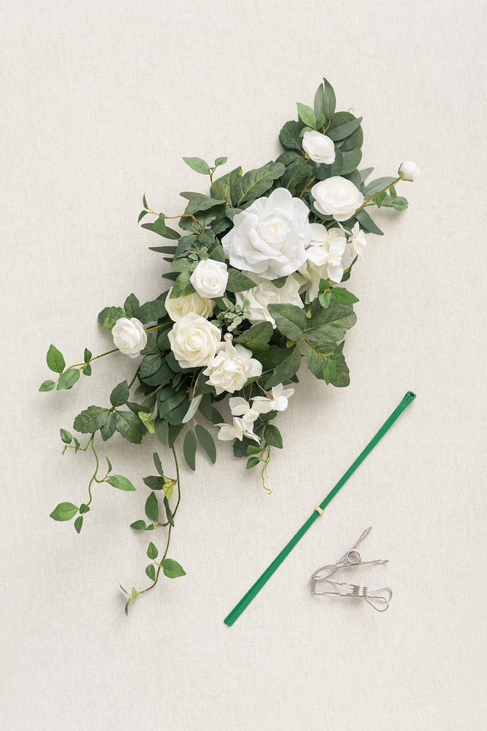 Flower Sign Decor in White & Sage - Image 5