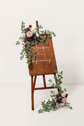 Marsala dusty rose wedding flower sign swag set