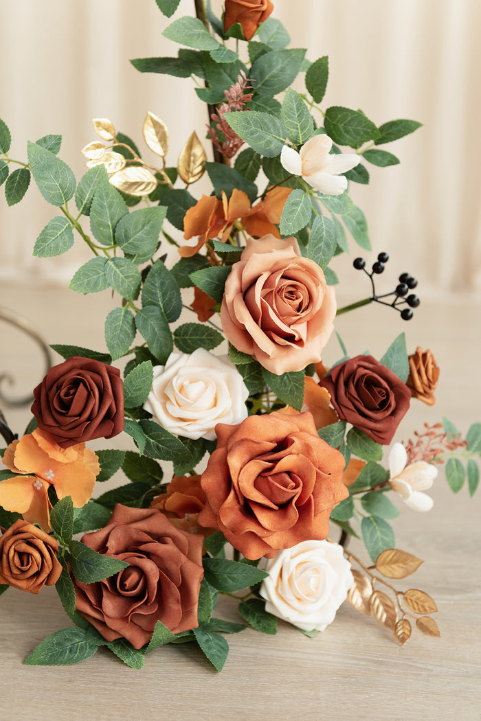 Deluxe Combo Set Flower Sign Decor in Sunset Terracotta - Image 3