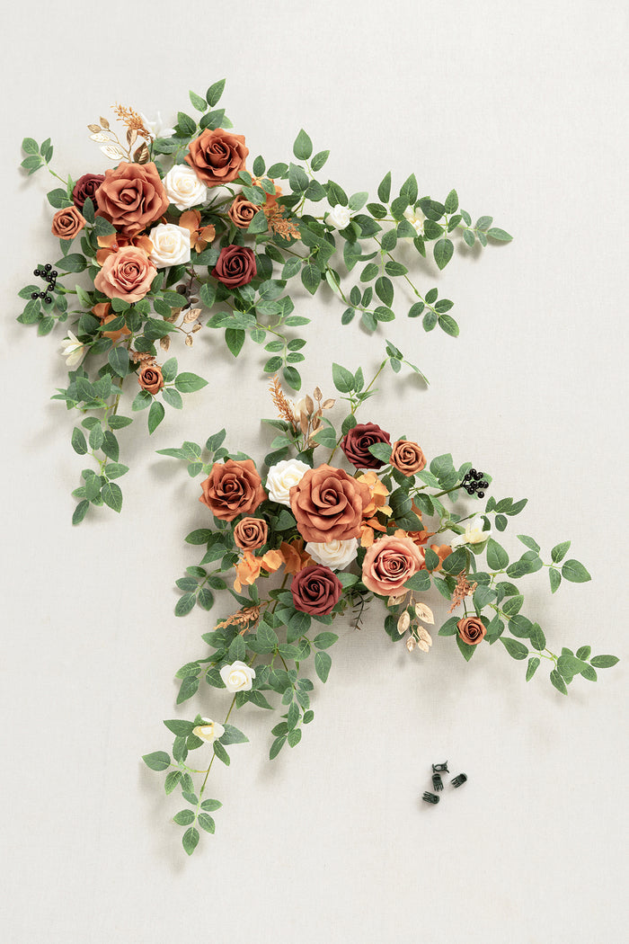Deluxe Combo Set Flower Sign Decor in Sunset Terracotta - Image 6