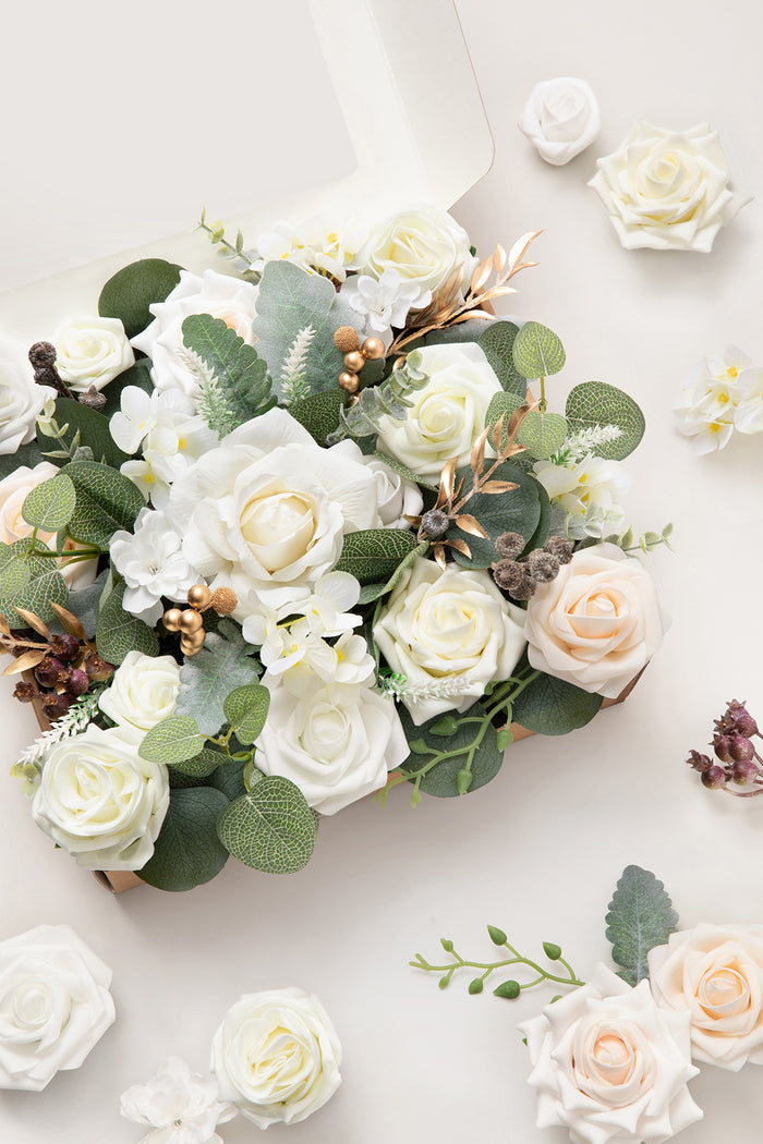 Grand Designer Flower Boxes in Botanical Ivory