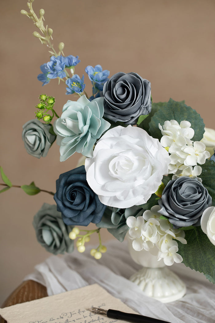 Dutch Blue & Dusty Blue Flower Box - Image 3