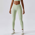 Hip-Lifting Crossed Waist Sports Running Pants Mimarta