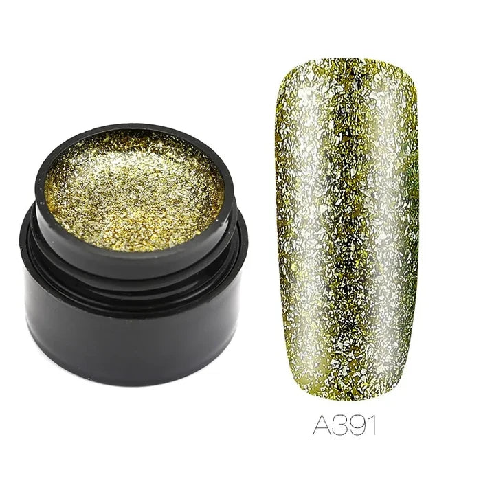 Hybrid Varnishes Gel Nail Polish Set Glitter Rieworkes