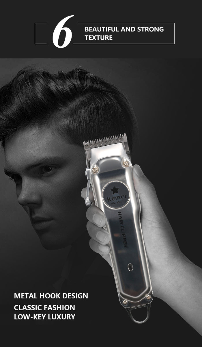Kemei Rechargeable Electric Hair Clipper for Men Mimarta