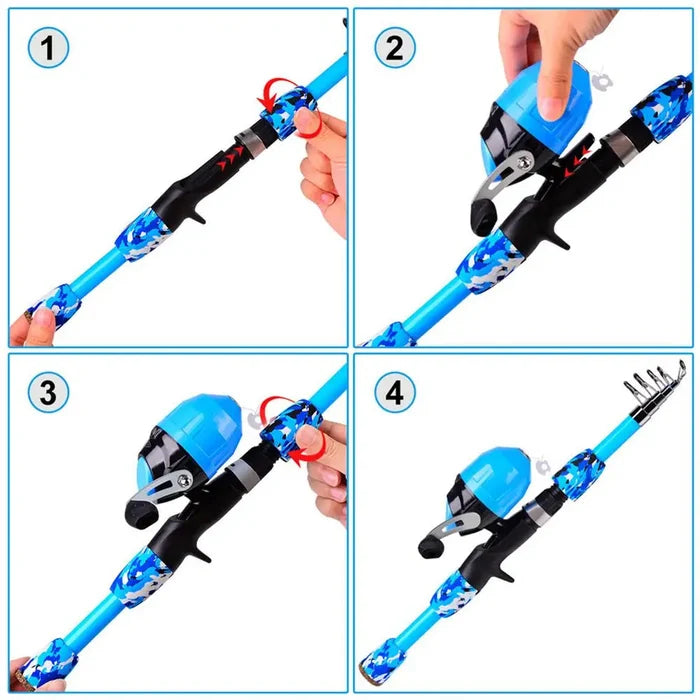 Kids Fishing Pole Set Rieworkes