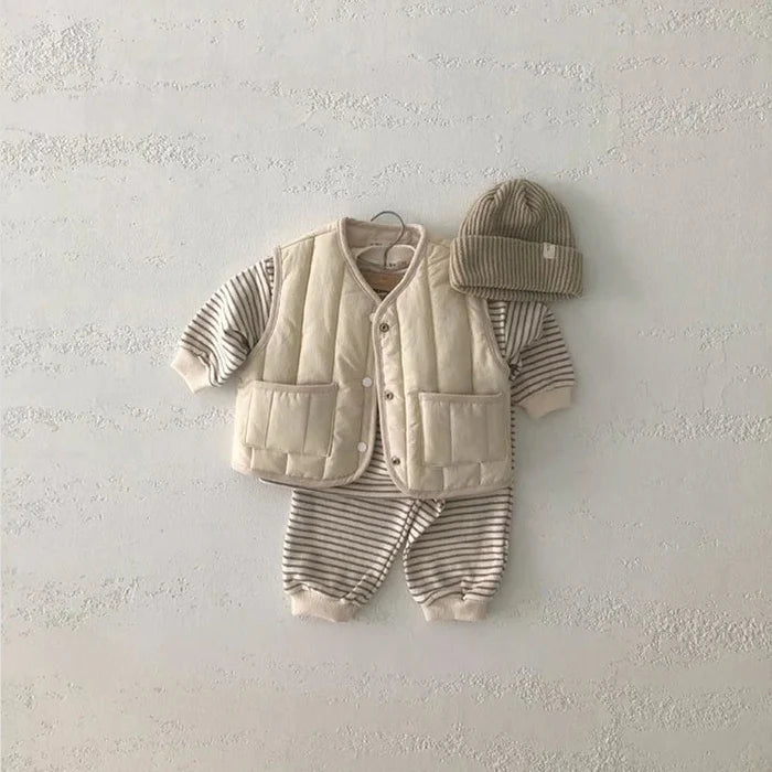 Kids' Warm Autumn/Winter Vest - Solid Color Jacket Rieworkes