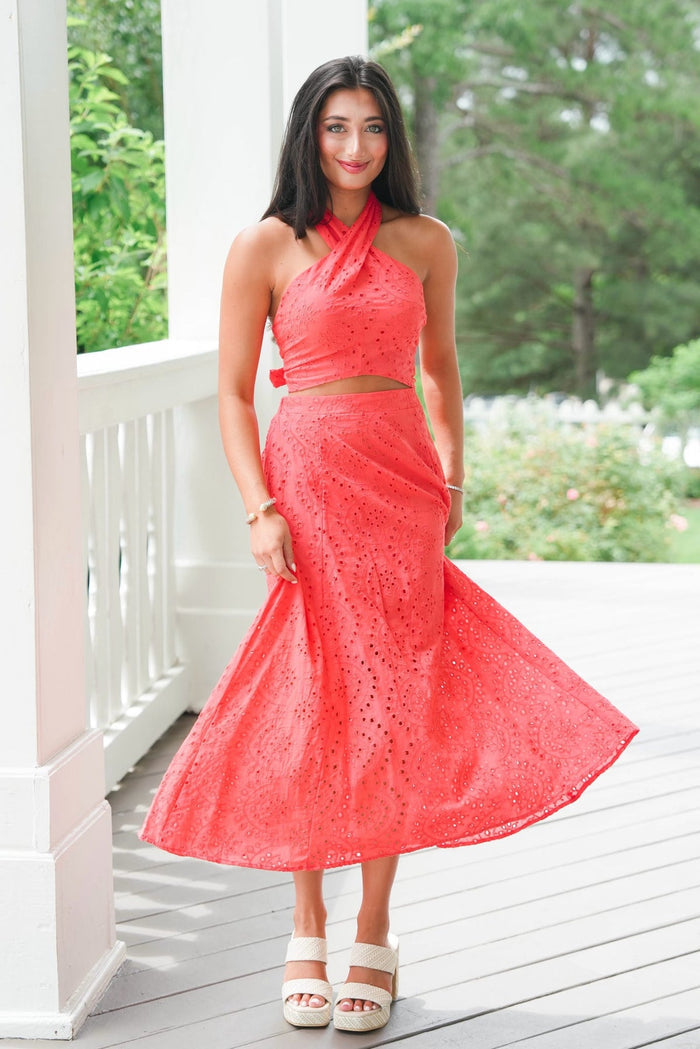 Klare Eyelet Two Piece Set