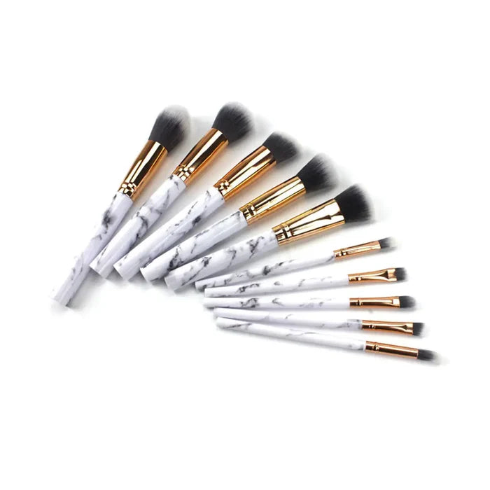 La Canica 10 In 1 Makeup Brush Set With Travel Friendly Container Rieworkes