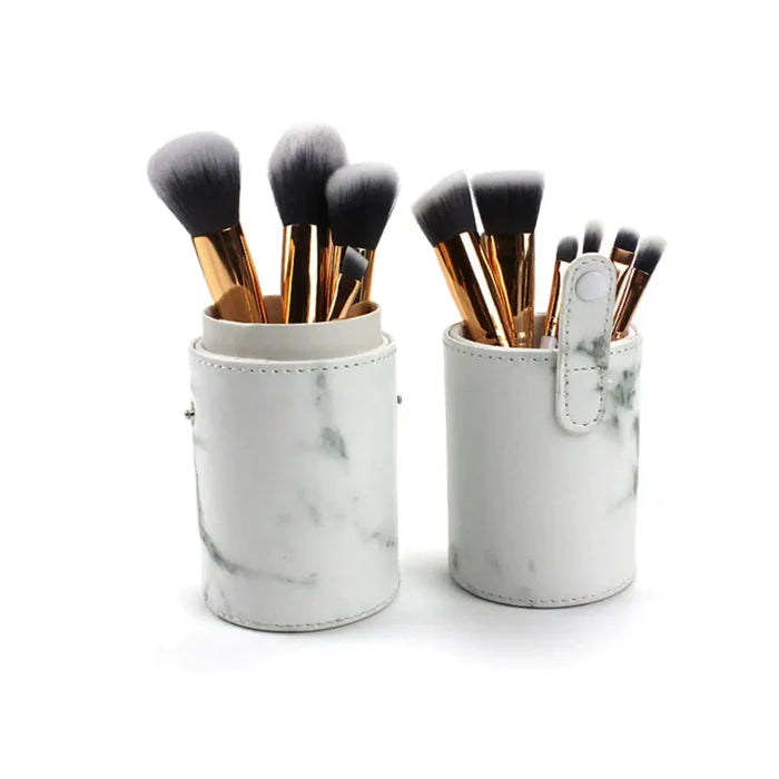 La Canica 10 In 1 Makeup Brush Set With Travel Friendly Container Rieworkes