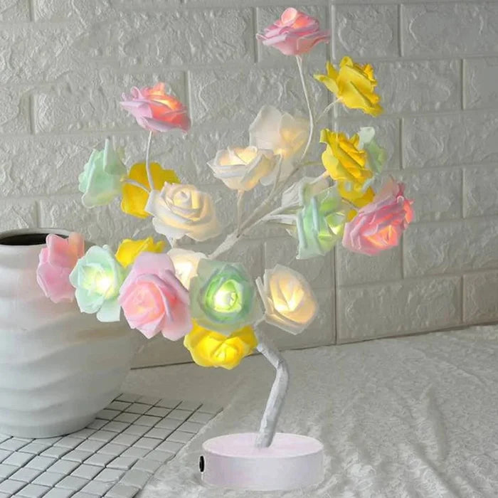 LED Rose Flower Table Lamp Rieworkes