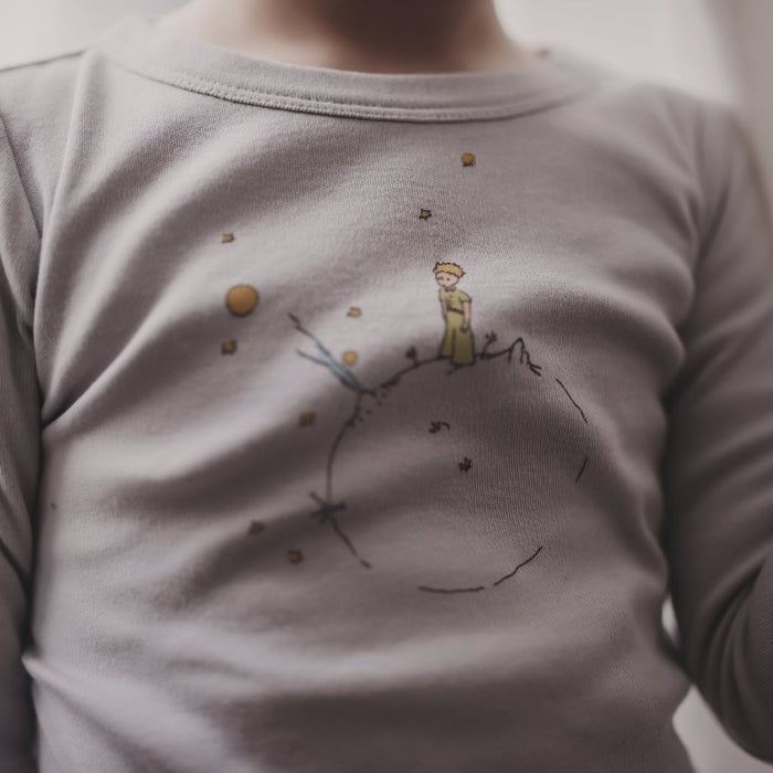 Little Prince Grey & Yellow Stars Pajamas