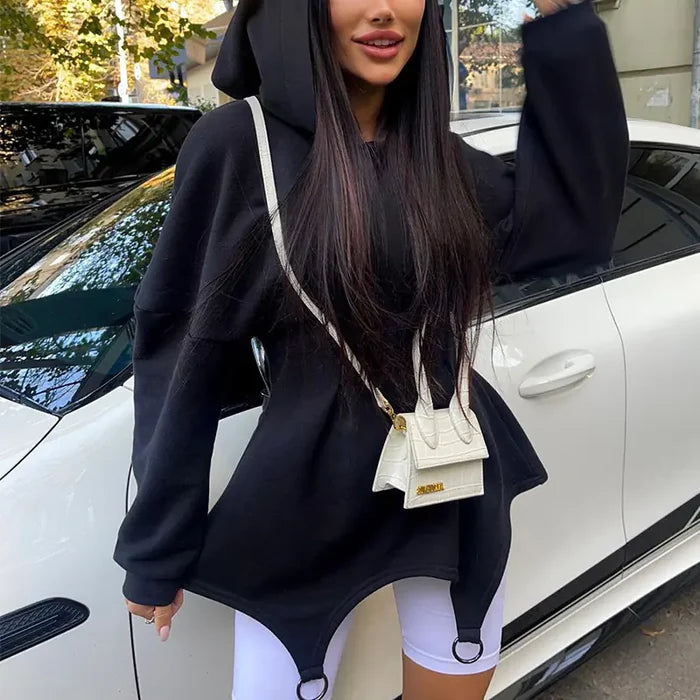 Loose-fitting Hooded Dress for Women's Fashion Mimarta