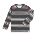 Me & Henry Toby Tee | Grey/Rust Stripe
