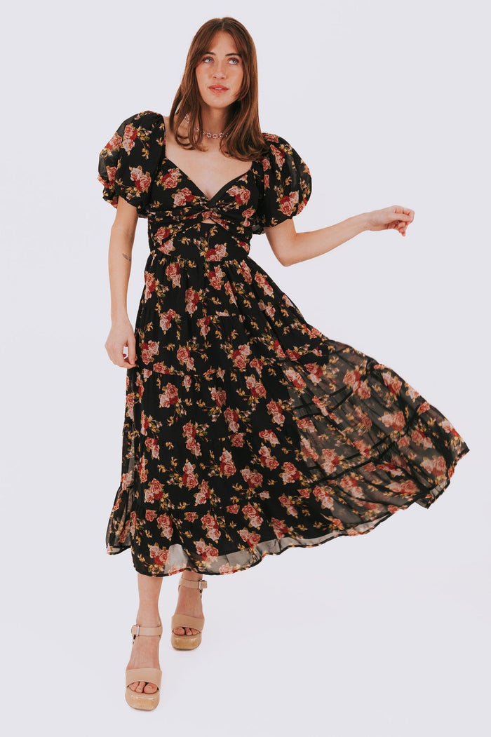 Melissa Flower Midi Dress - final sale