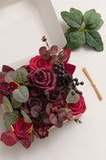 Mini Bouquet Combo in Burgundy & Black Baccara