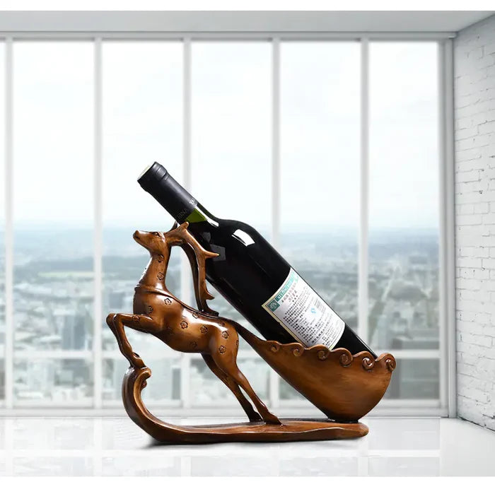 Modern European Style Deer Wine Rack for Home Decor Rieworkes