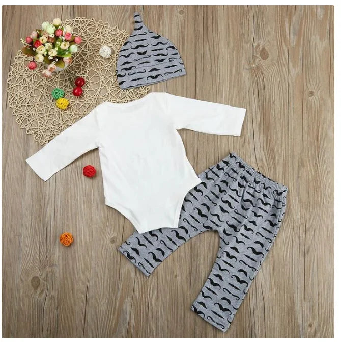 White/ Gray / 0-3 Months
