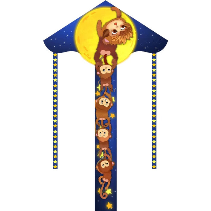 Monkey and Moon Kite