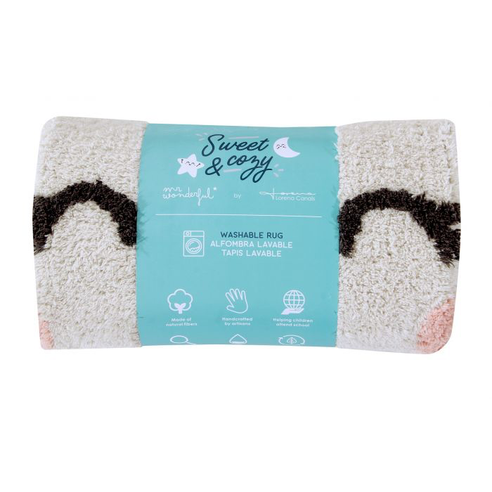 Mr Wonderful Smile Like a Llama Washable Rug