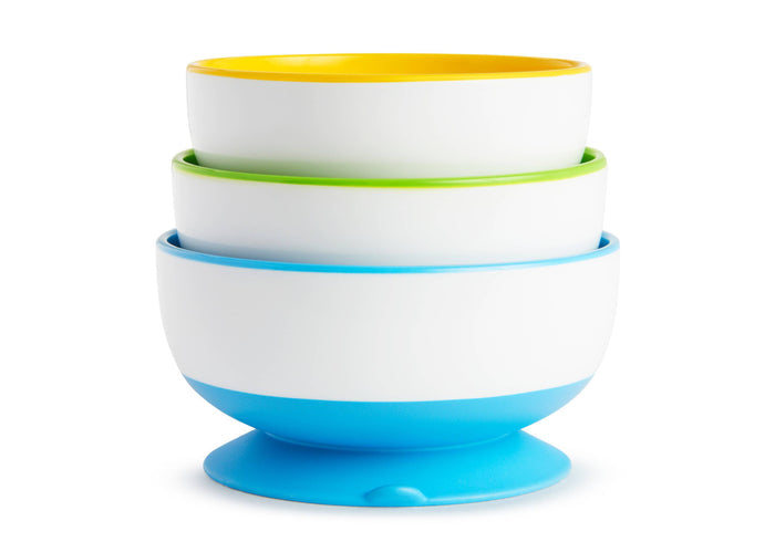 Munchkin, Stay Put Suction Bowls, 3 Bowls