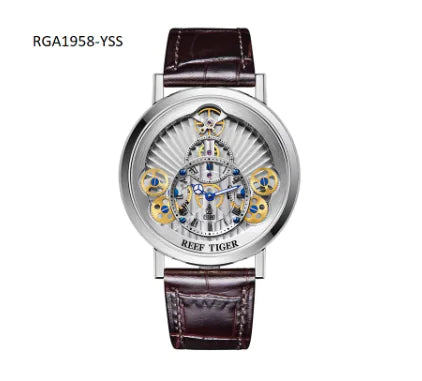 New Reef Tiger RT Luxury  Leather  Gear Strap Rieworkes
