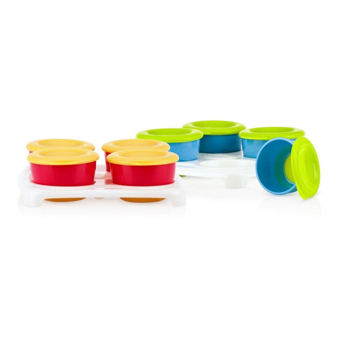 Nuby - Easy Pop™ Freezer pots - Red/Orange