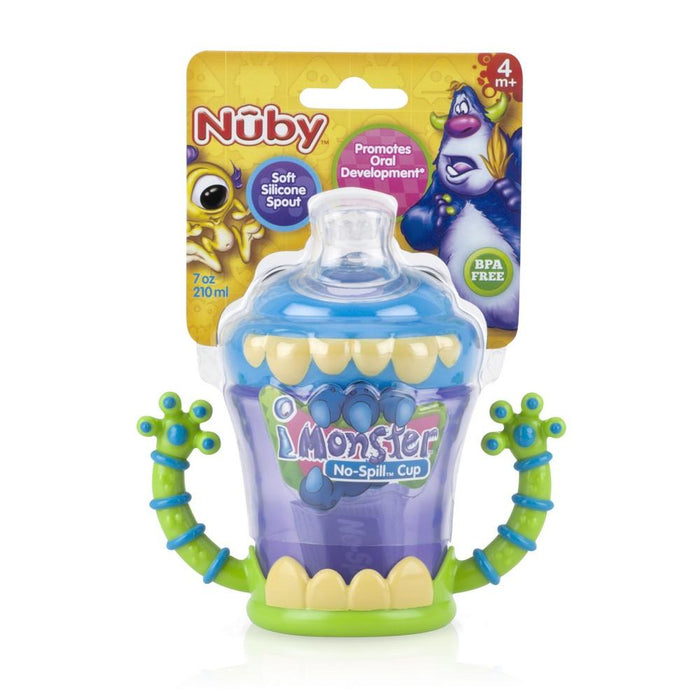 Nuby - iMonster™ No-Spill™ 2 Handle Super Spout Cup - 7 Ounce