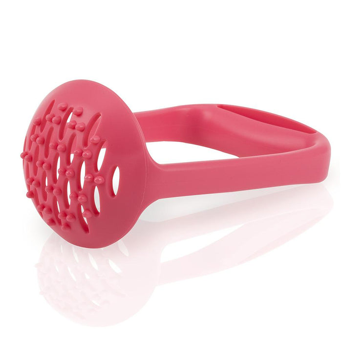 Nuby - Stainless Steel Printed Suction Bowl with Round Handles-Pink